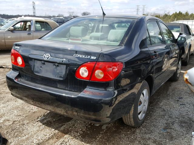 JTDBR32E170116214 - 2007 TOYOTA COROLLA CE BLACK photo 4