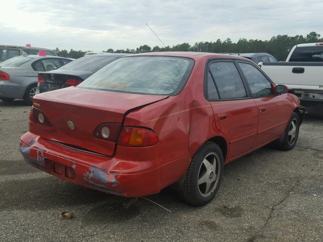 2T1BR12E52C544595 - 2002 TOYOTA COROLLA CE RED photo 4