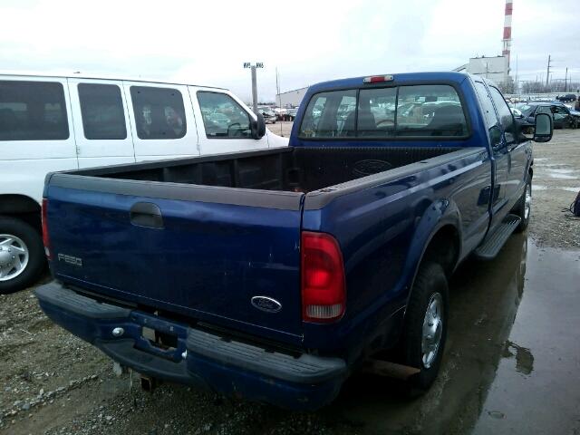 1FTNX20L0XEA74605 - 1999 FORD F250 SUPER BLUE photo 4