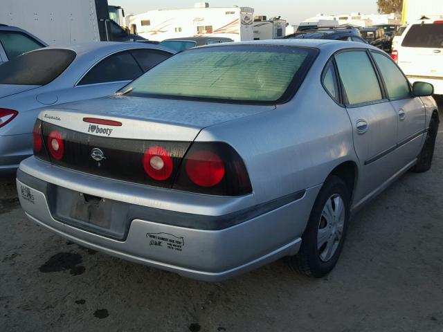 2G1WF52E059310816 - 2005 CHEVROLET IMPALA SILVER photo 4