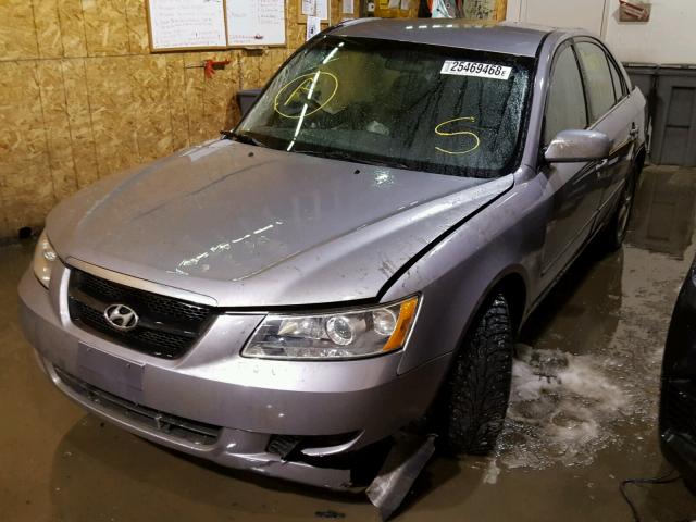 5NPEU46F07H165069 - 2007 HYUNDAI SONATA SE GRAY photo 2