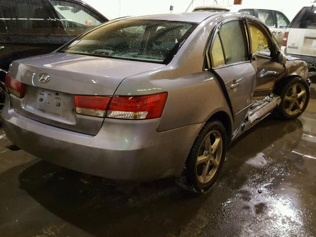 5NPEU46F07H165069 - 2007 HYUNDAI SONATA SE GRAY photo 4