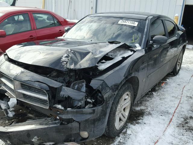 2B3KA43G16H511325 - 2006 DODGE CHARGER SE BLACK photo 2