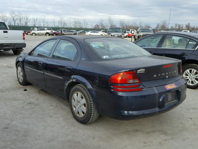 1B3EJ46X11N668930 - 2001 DODGE STRATUS SE BLUE photo 3