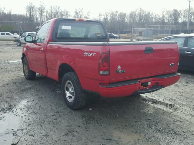 2FTRF17243CA07646 - 2003 FORD F150 RED photo 3