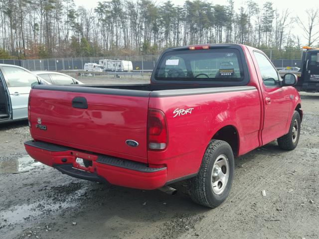 2FTRF17243CA07646 - 2003 FORD F150 RED photo 4