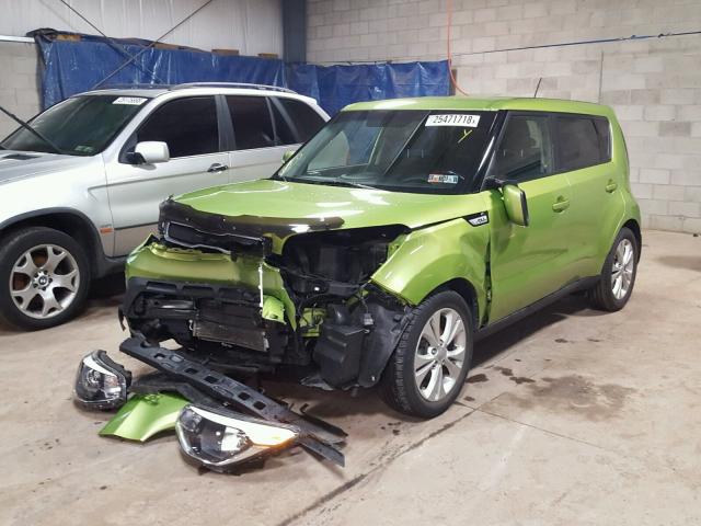 KNDJP3A59E7707754 - 2014 KIA SOUL + GREEN photo 2