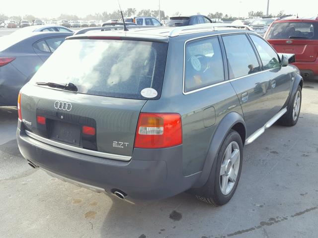 WA1YD54B13N004172 - 2003 AUDI ALLROAD GREEN photo 4