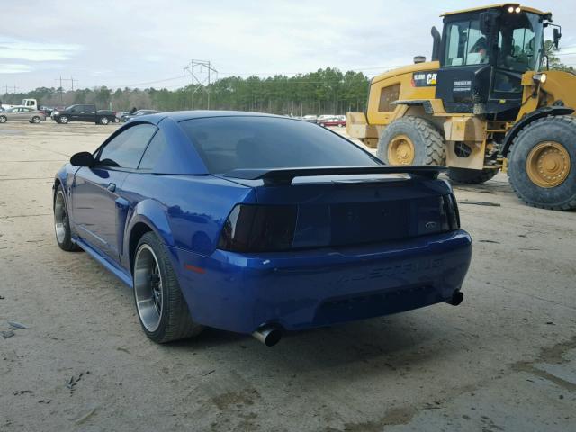 1FAFP42R54F139168 - 2004 FORD MUSTANG MA BLUE photo 3