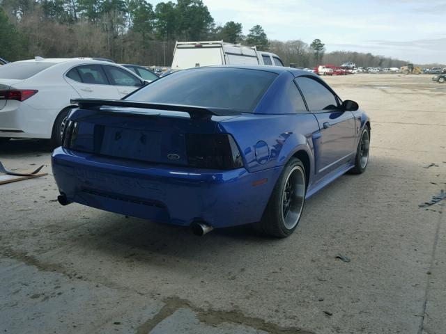 1FAFP42R54F139168 - 2004 FORD MUSTANG MA BLUE photo 4
