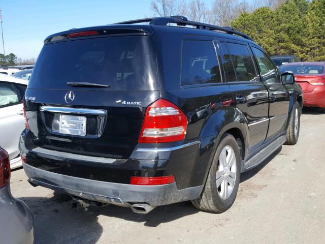 4JGBF71E78A340547 - 2008 MERCEDES-BENZ GL 450 4MA BLACK photo 4