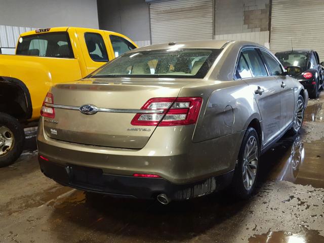 1FAHP2F85DG232717 - 2013 FORD TAURUS LIM TAN photo 4