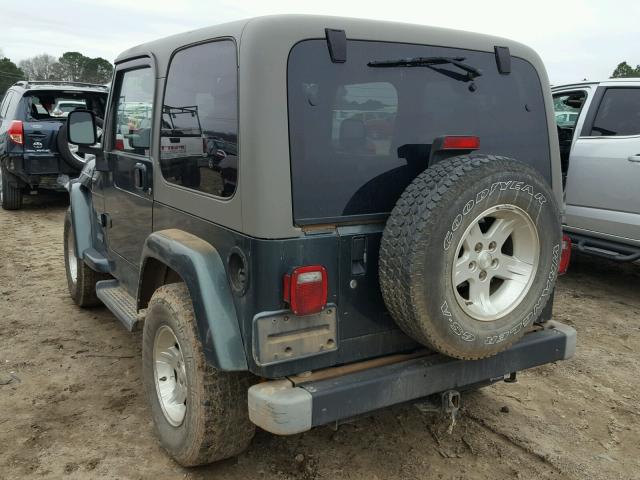 1J4FA59S44P751487 - 2004 JEEP WRANGLER / GREEN photo 3