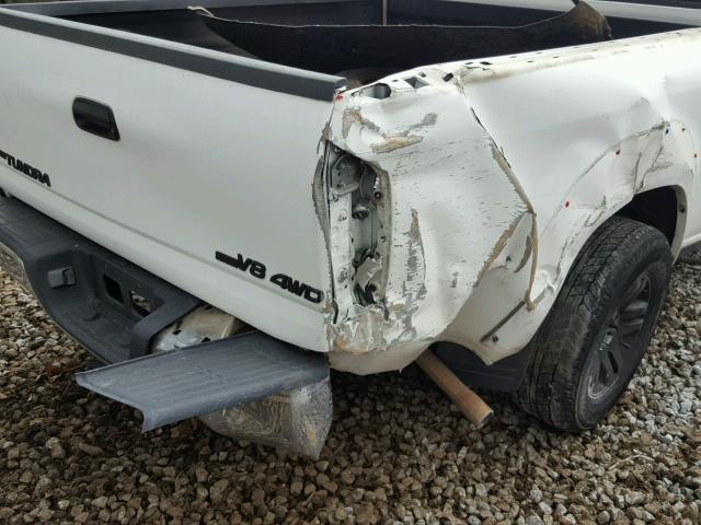 5TBDT44125S469056 - 2005 TOYOTA TUNDRA DOU WHITE photo 9