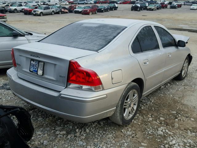 YV1RS592982673429 - 2008 VOLVO S60 2.5T SILVER photo 4