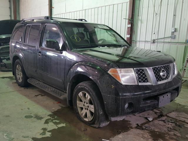 5N1AR18U75C711848 - 2005 NISSAN PATHFINDER BLACK photo 1