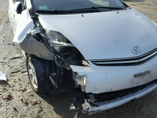 JTDKB20U287769958 - 2008 TOYOTA PRIUS SILVER photo 9