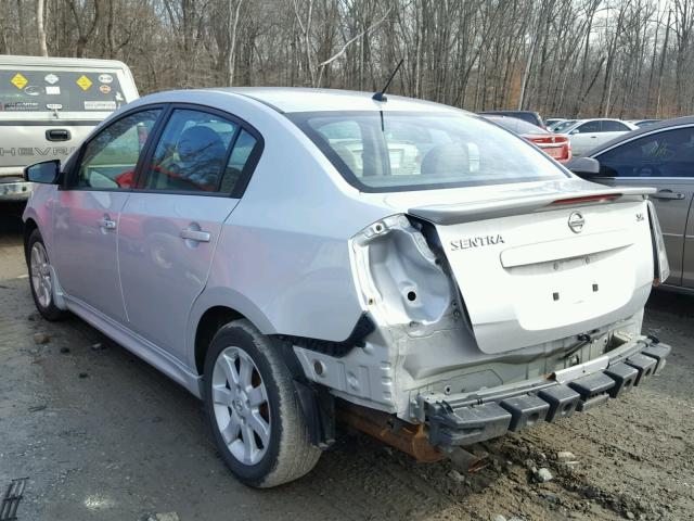 3N1AB6AP1BL659937 - 2011 NISSAN SENTRA 2.0 SILVER photo 3