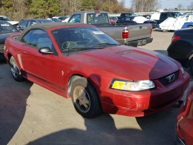 1FAFP4443YF141220 - 2000 FORD MUSTANG BURGUNDY photo 1