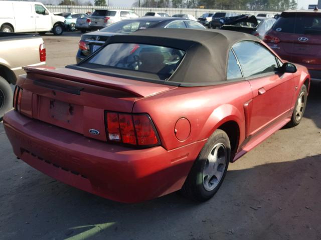 1FAFP4443YF141220 - 2000 FORD MUSTANG BURGUNDY photo 4