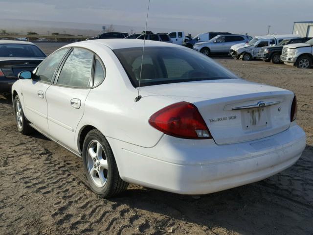 1FAFP55S41A213404 - 2001 FORD TAURUS SES WHITE photo 3