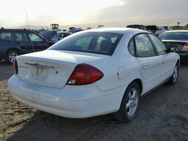 1FAFP55S41A213404 - 2001 FORD TAURUS SES WHITE photo 4