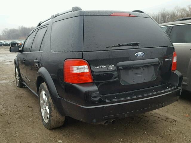 1FMZK06186GA55468 - 2006 FORD FREESTYLE BLACK photo 3