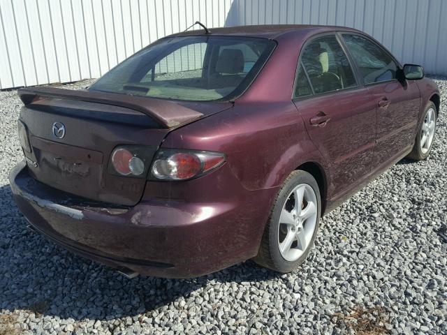 1YVHP80C585M14455 - 2008 MAZDA 6 I MAROON photo 4