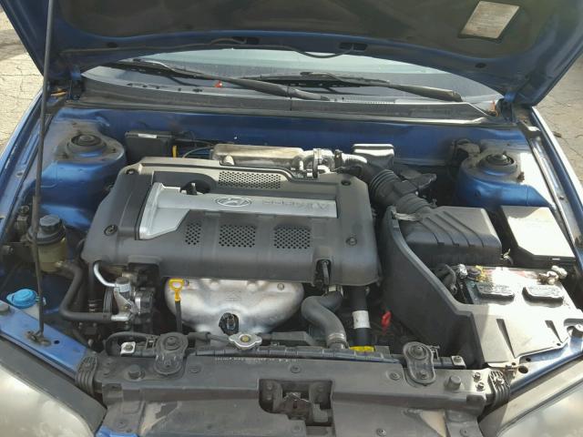 KMHDN56DX5U144919 - 2005 HYUNDAI ELANTRA GL BLUE photo 7