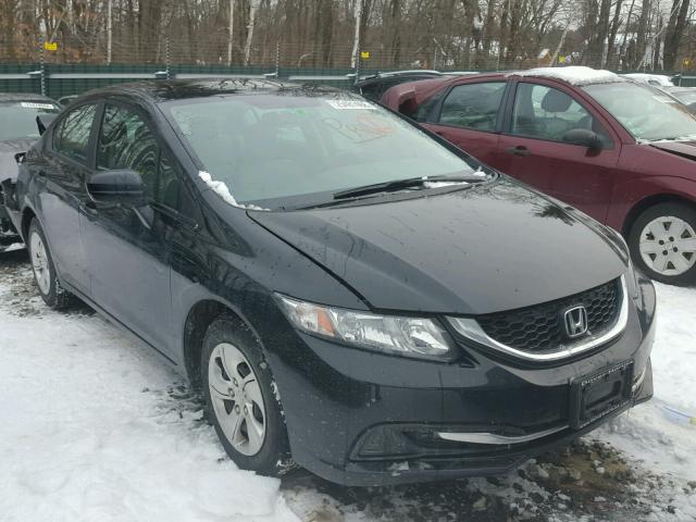 19XFB2F50EE229327 - 2014 HONDA CIVIC LX BLACK photo 1