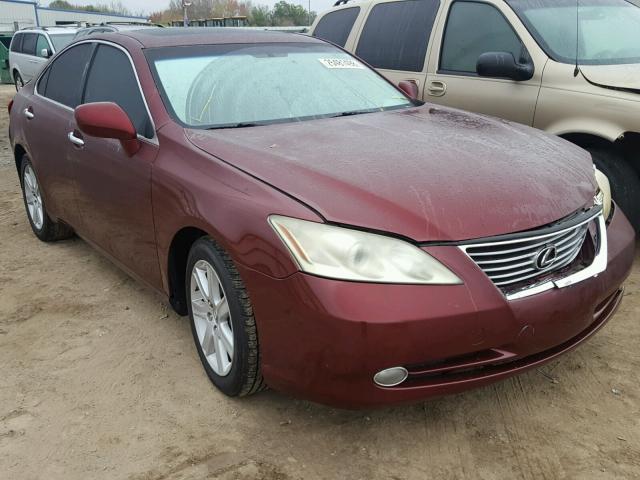 JTHBJ46G472107941 - 2007 LEXUS ES 350 BURGUNDY photo 1