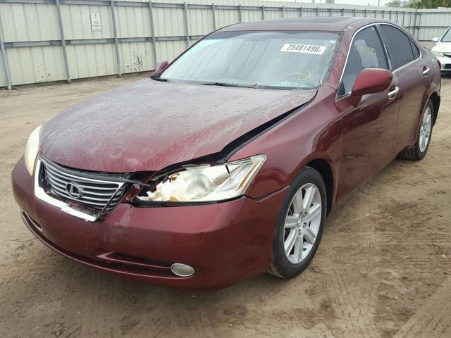 JTHBJ46G472107941 - 2007 LEXUS ES 350 BURGUNDY photo 2