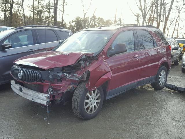 3G5DB03L86S555997 - 2006 BUICK RENDEZVOUS RED photo 2