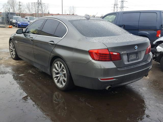 WBA5B3C52ED537197 - 2014 BMW 535 XI GRAY photo 3