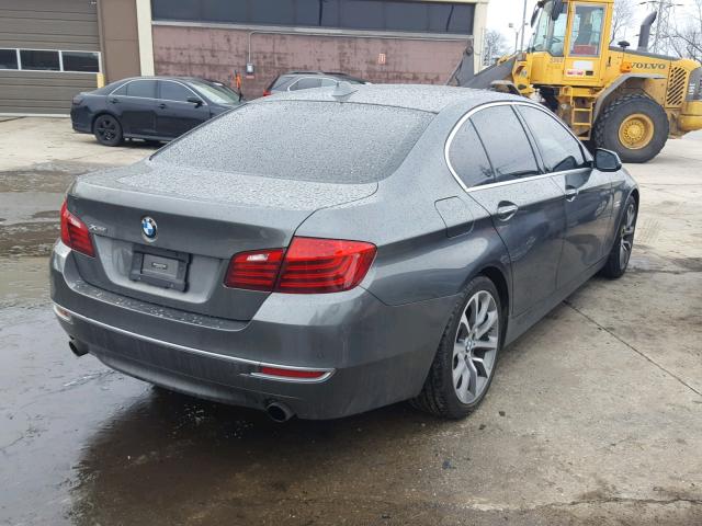 WBA5B3C52ED537197 - 2014 BMW 535 XI GRAY photo 4