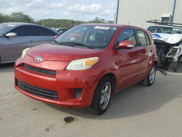 JTKKU10498J021000 - 2008 TOYOTA SCION XD RED photo 2