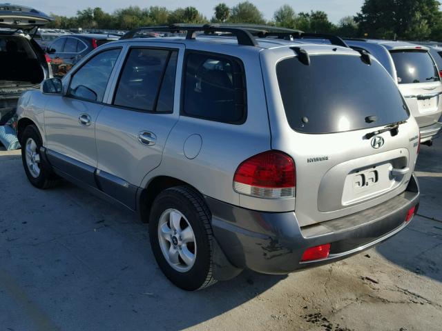 KM8SC73E15U013335 - 2005 HYUNDAI SANTA FE G SILVER photo 3