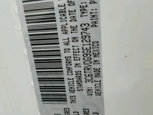 3C6TRVDG9GE129743 - 2016 RAM PROMASTER 白色 照片 10