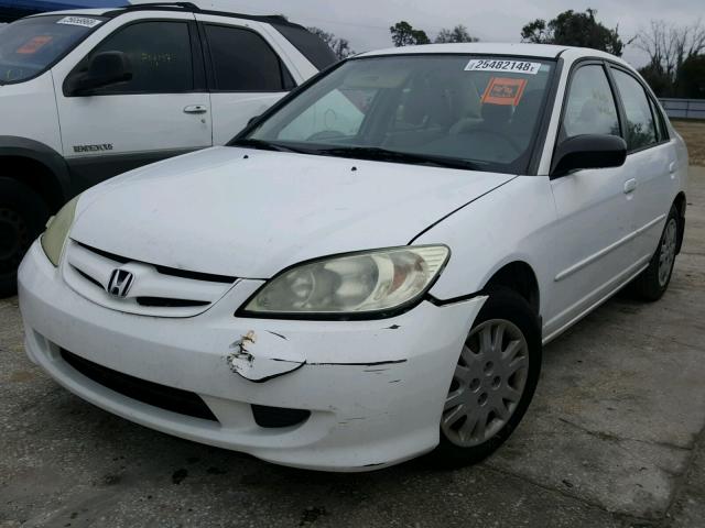 2HGES15574H575676 - 2004 HONDA CIVIC LX WHITE photo 2