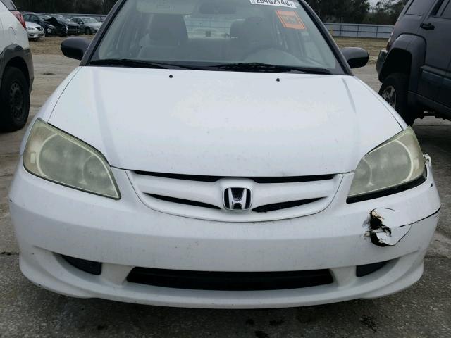 2HGES15574H575676 - 2004 HONDA CIVIC LX WHITE photo 9