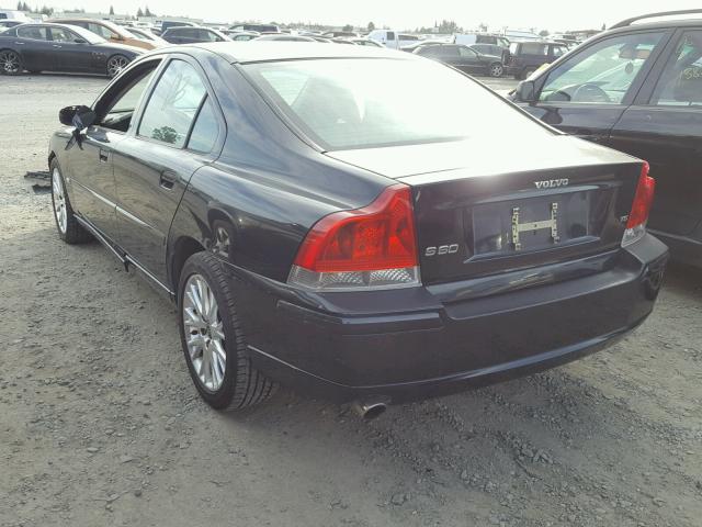 YV1RS547552429937 - 2005 VOLVO S60 T5 BLACK photo 3