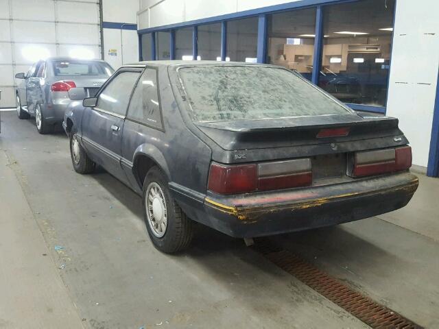 1FABP41A6KF164376 - 1989 FORD MUSTANG LX BLUE photo 3