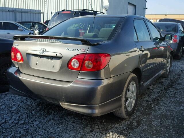 2T1BR32E18C868745 - 2008 TOYOTA COROLLA CE GRAY photo 4