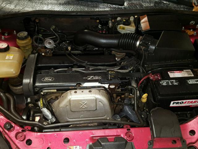 3FAFP31302R233871 - 2002 FORD FOCUS ZX3 RED photo 7