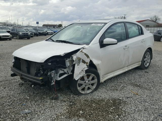 3N1AB6AP0CL758282 - 2012 NISSAN SENTRA 2.0 WHITE photo 2