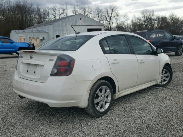 3N1AB6AP0CL758282 - 2012 NISSAN SENTRA 2.0 WHITE photo 4