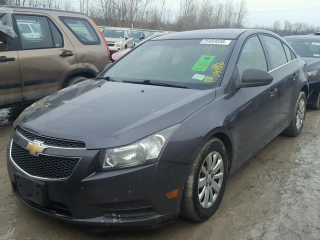 1G1PC5SH0B7234826 - 2011 CHEVROLET CRUZE LS GRAY photo 2