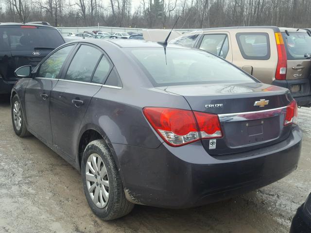 1G1PC5SH0B7234826 - 2011 CHEVROLET CRUZE LS GRAY photo 3