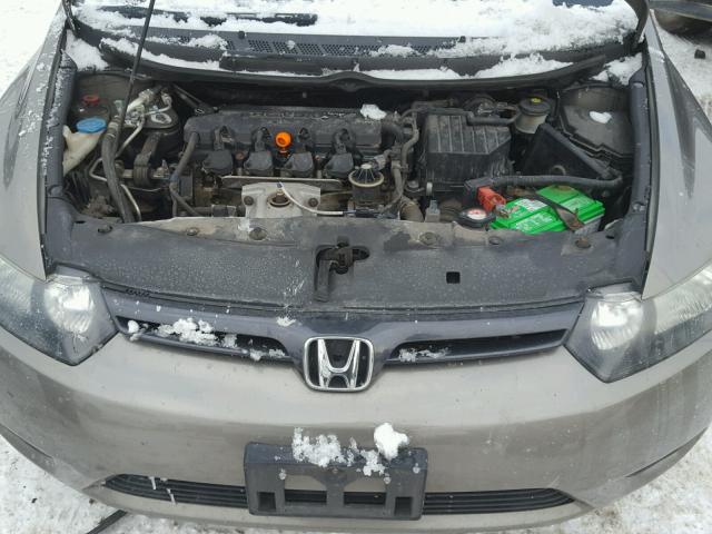2HGFG12818H514706 - 2008 HONDA CIVIC EX GOLD photo 7