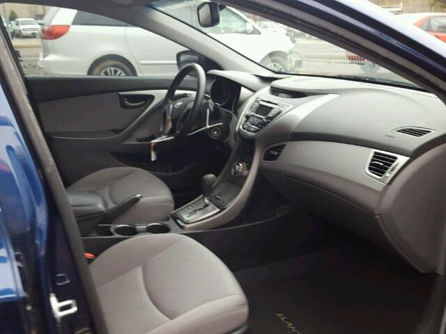 KMHDH4AE4DU757618 - 2013 HYUNDAI ELANTRA GL BLUE photo 5